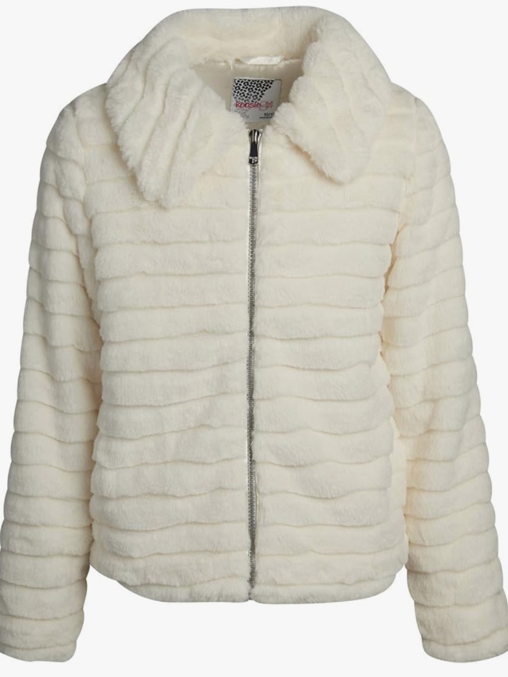 Kensie Girl Winter Jacket - Casual Sherpa Fleece Peacoat Plush coat for girls